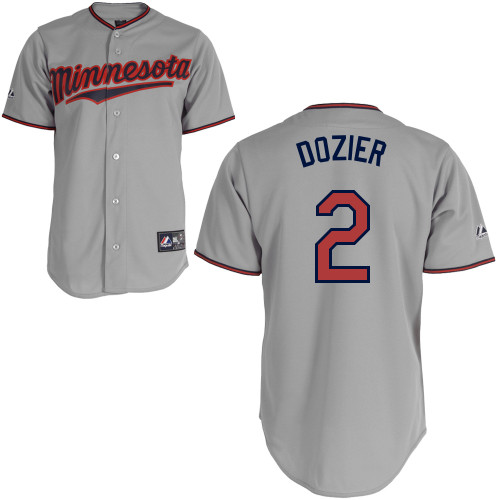 Brian Dozier #2 mlb Jersey-Minnesota Twins Women's Authentic Road Gray Cool Base Baseball Jersey